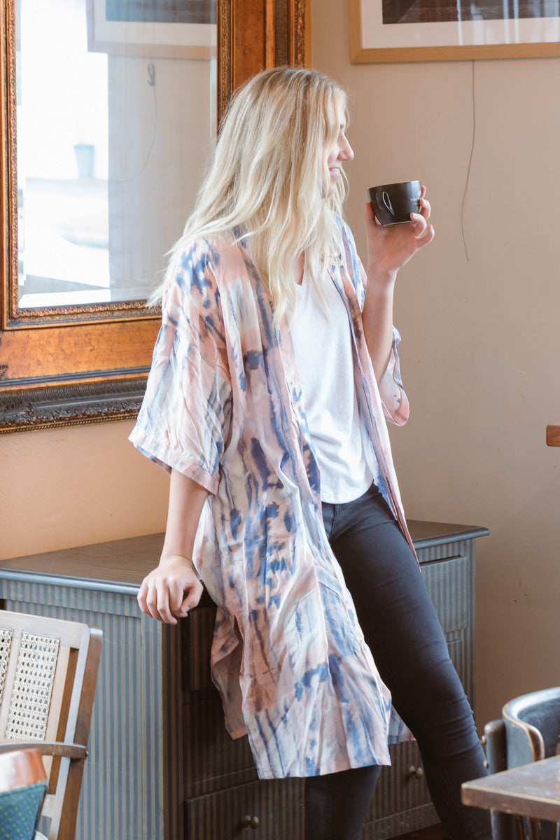 Caro Long line overshirt - Milky Way Disco