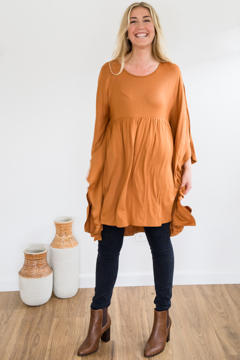 Slouch Tunic - Caramel