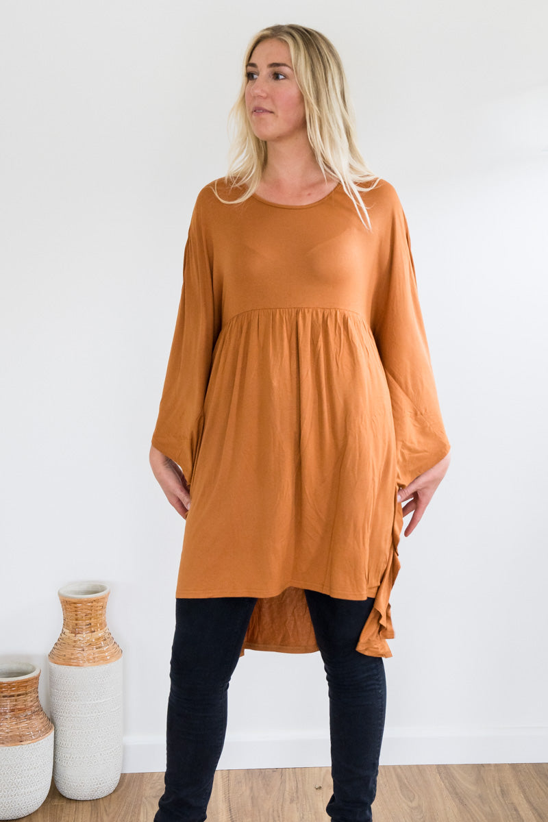 Slouch Tunic - Caramel