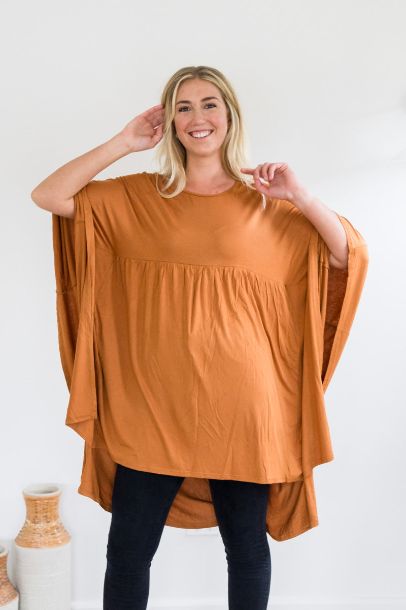 Slouch Tunic - Caramel