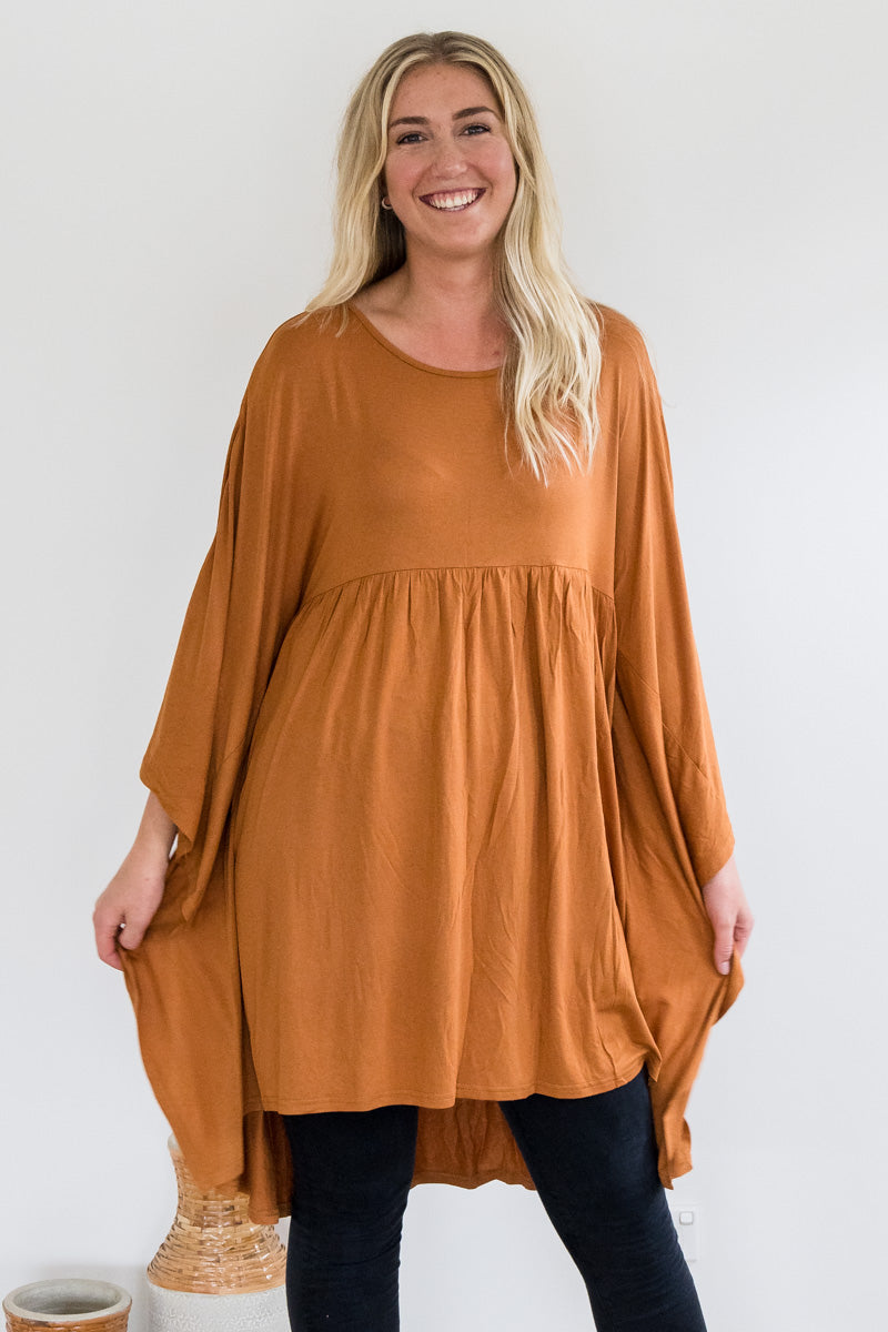 Slouch Tunic - Caramel
