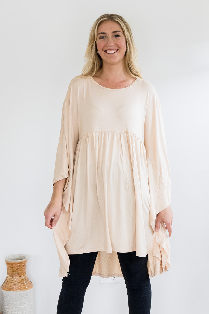 Slouch Tunic - Latte