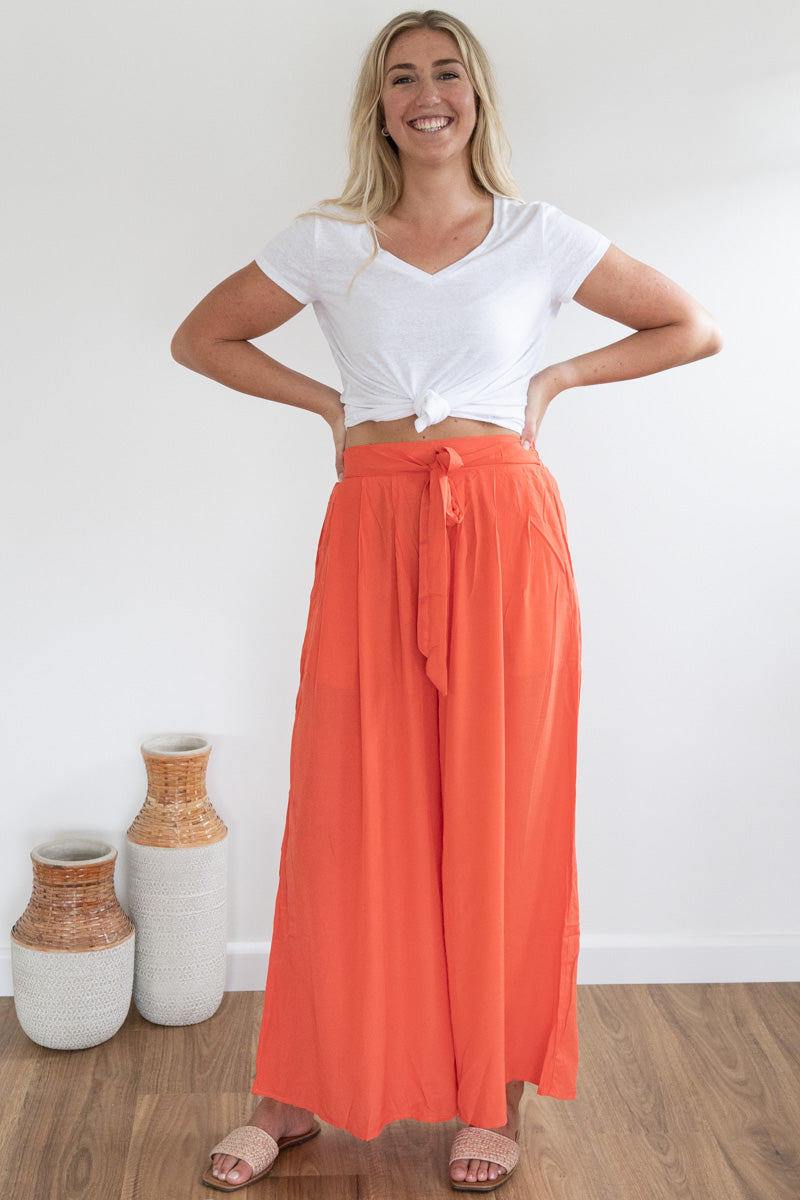 Palazzo Pants - Orange Soda