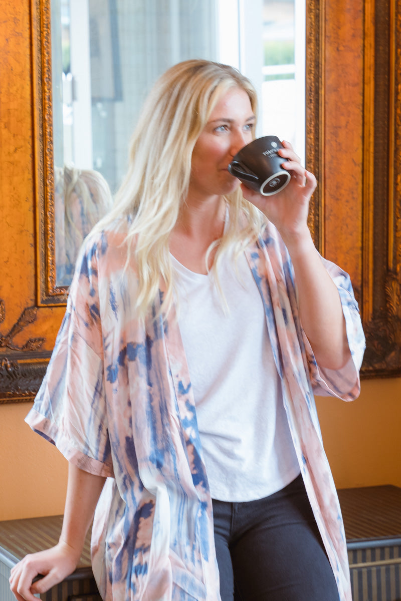 Caro Long line overshirt - Milky Way Disco