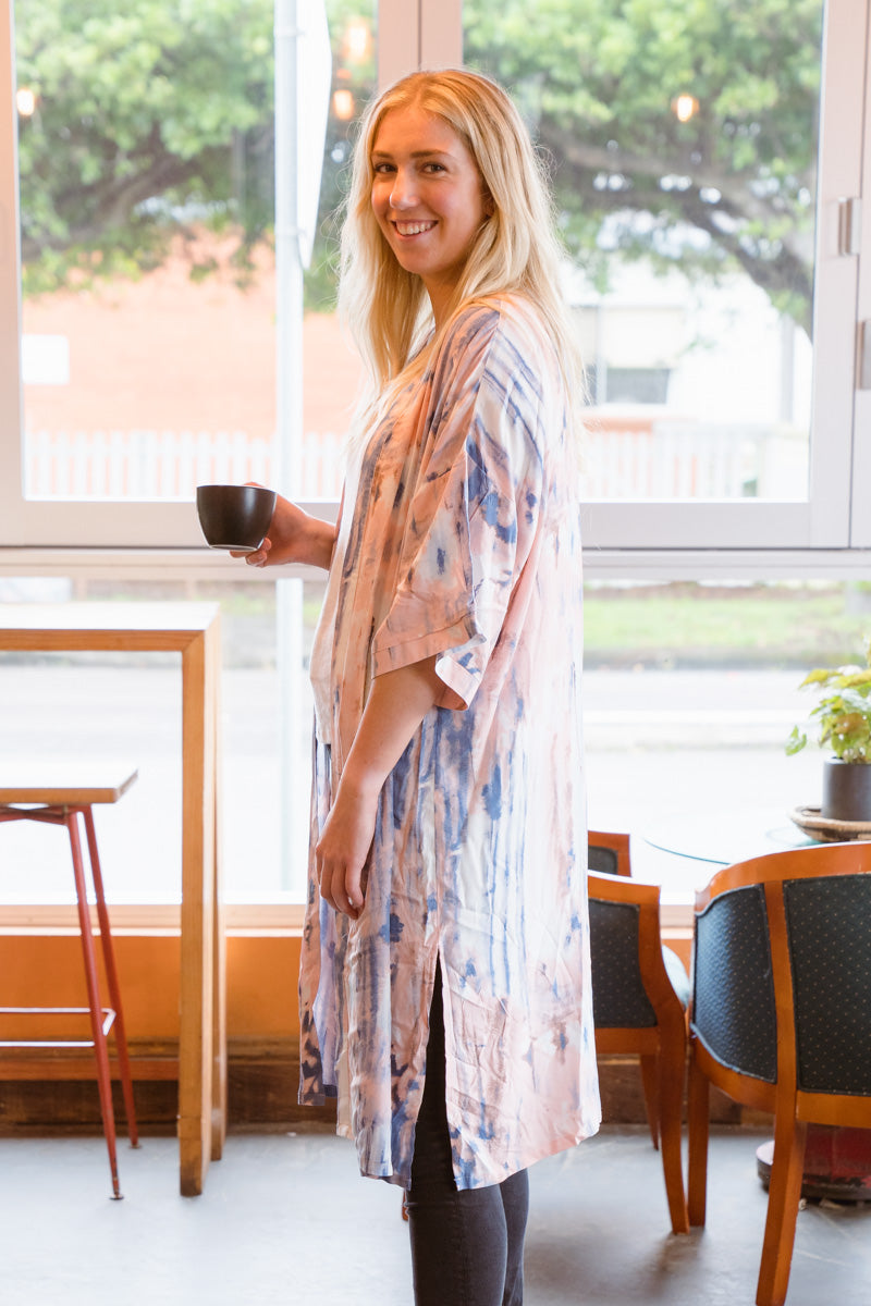 Caro Long line overshirt - Milky Way Disco