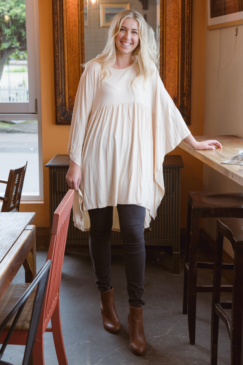 Slouch Tunic - Latte