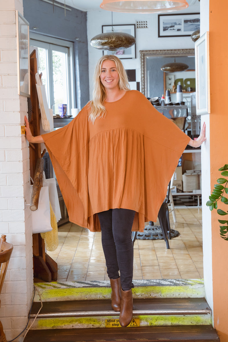 Slouch Tunic - Caramel