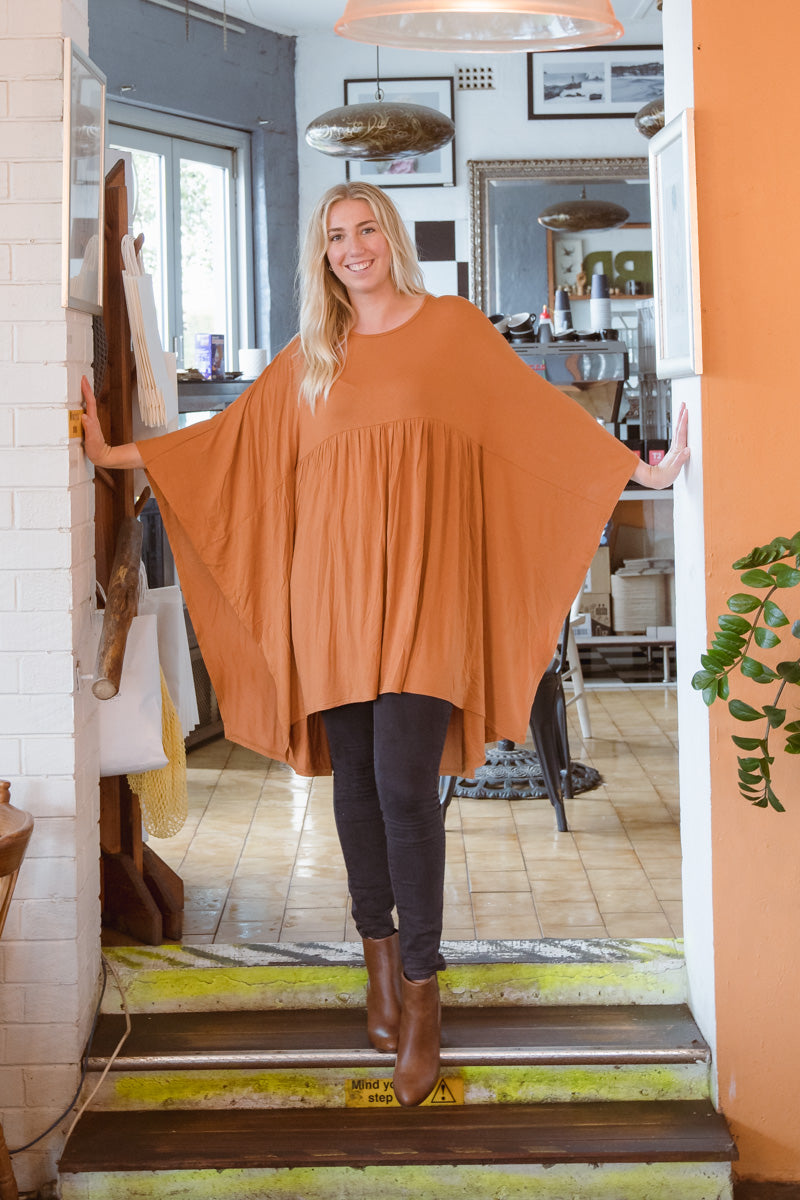 Slouch Tunic - Caramel