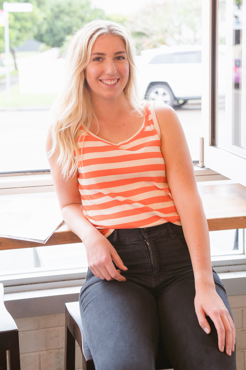 Soda Stripe Singlet